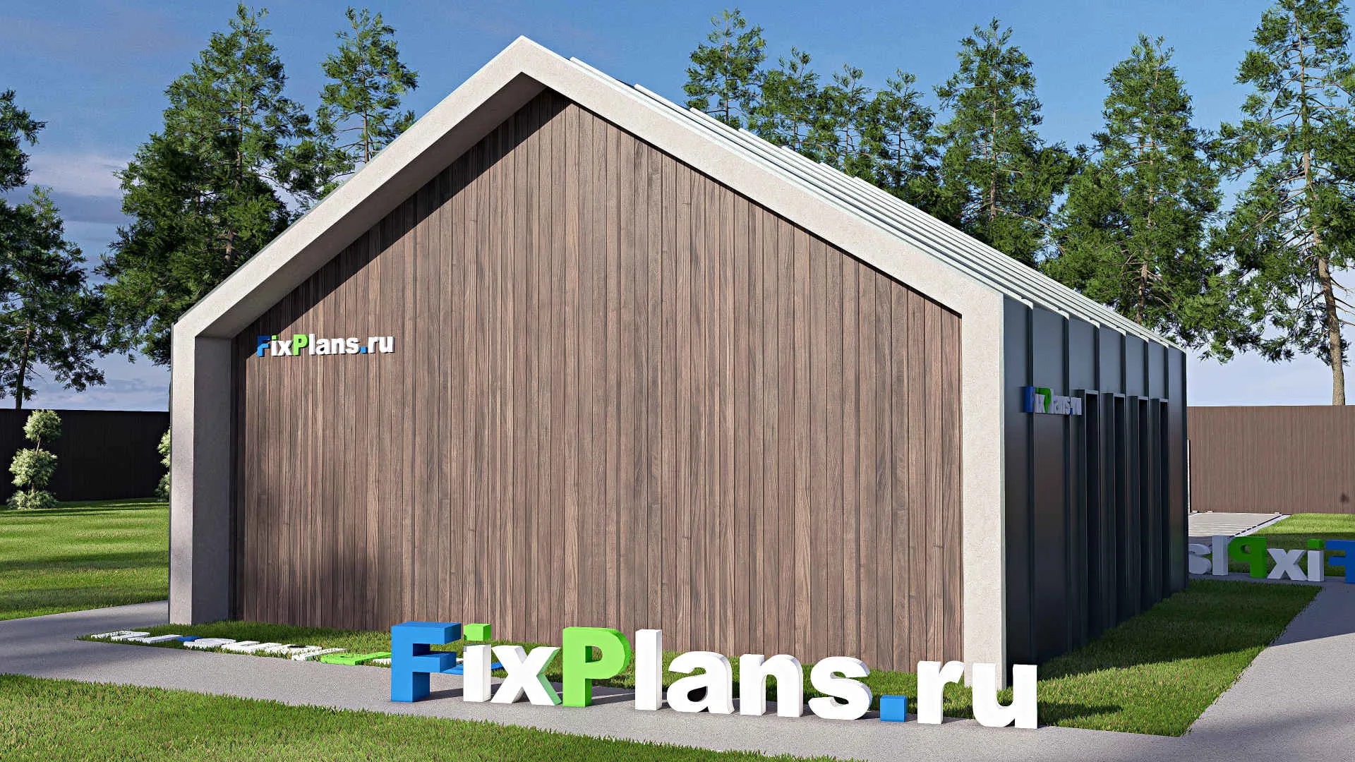 F-21014 - Проект гаража 8 на 8, площадью 50 м² на 2 машиноместа