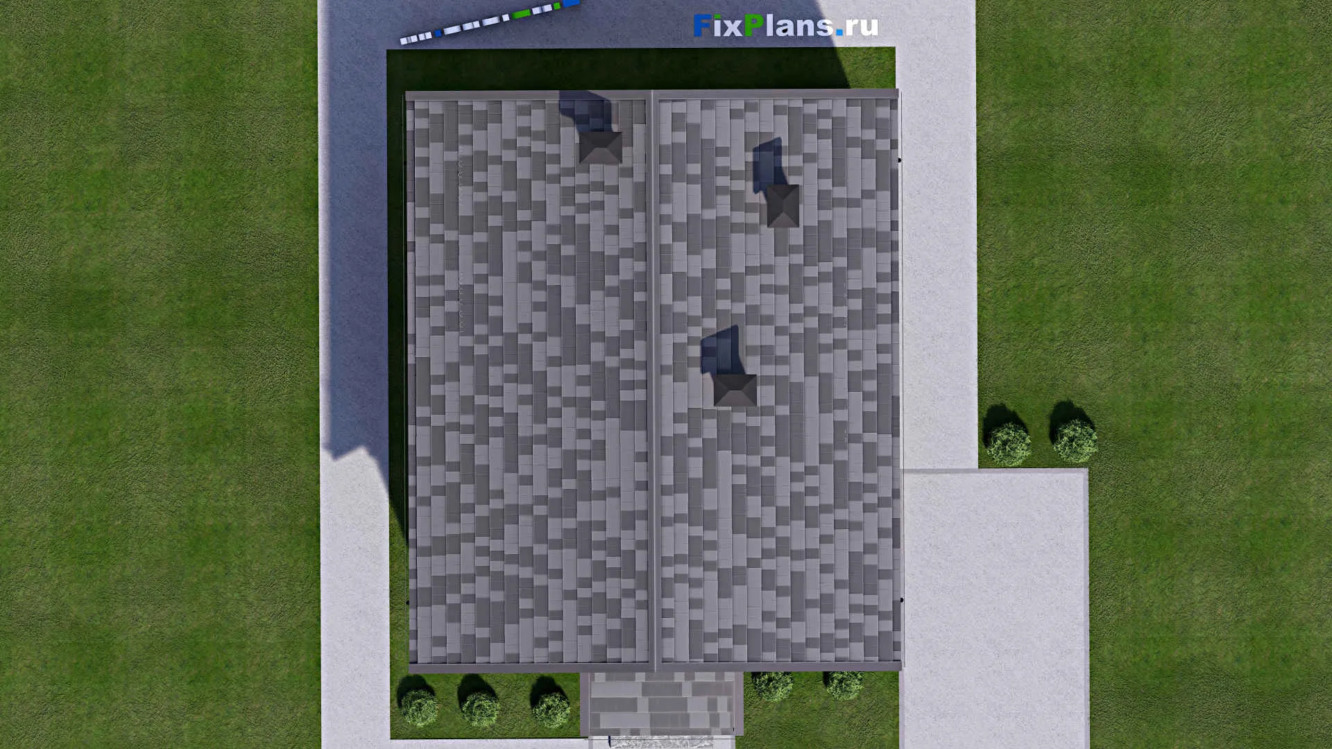 F-12518 - Проект дома с мансардой 10 на 14, площадью 170 м² с 5 спальнями