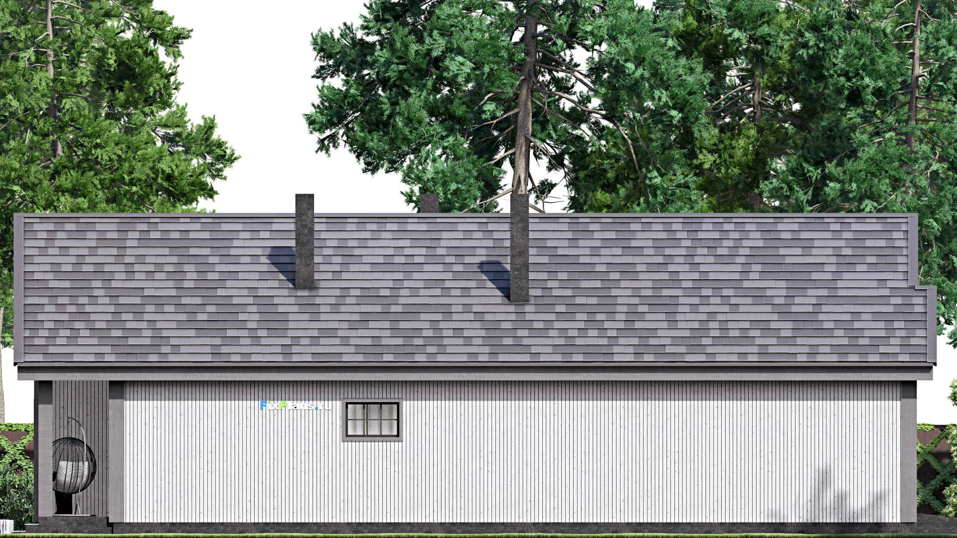 F-16478 - Проект одноэтажного дома 11 на 19, площадью 160 м² с 3 спальнями