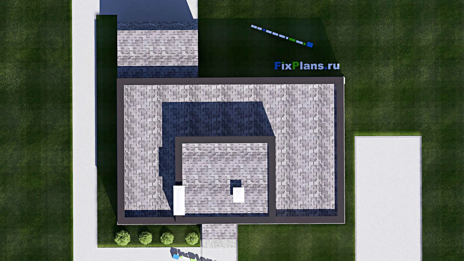 F-17369 - Проект двухэтажного дома 13 на 15, площадью 140 м² с террасой и 3 спальнями