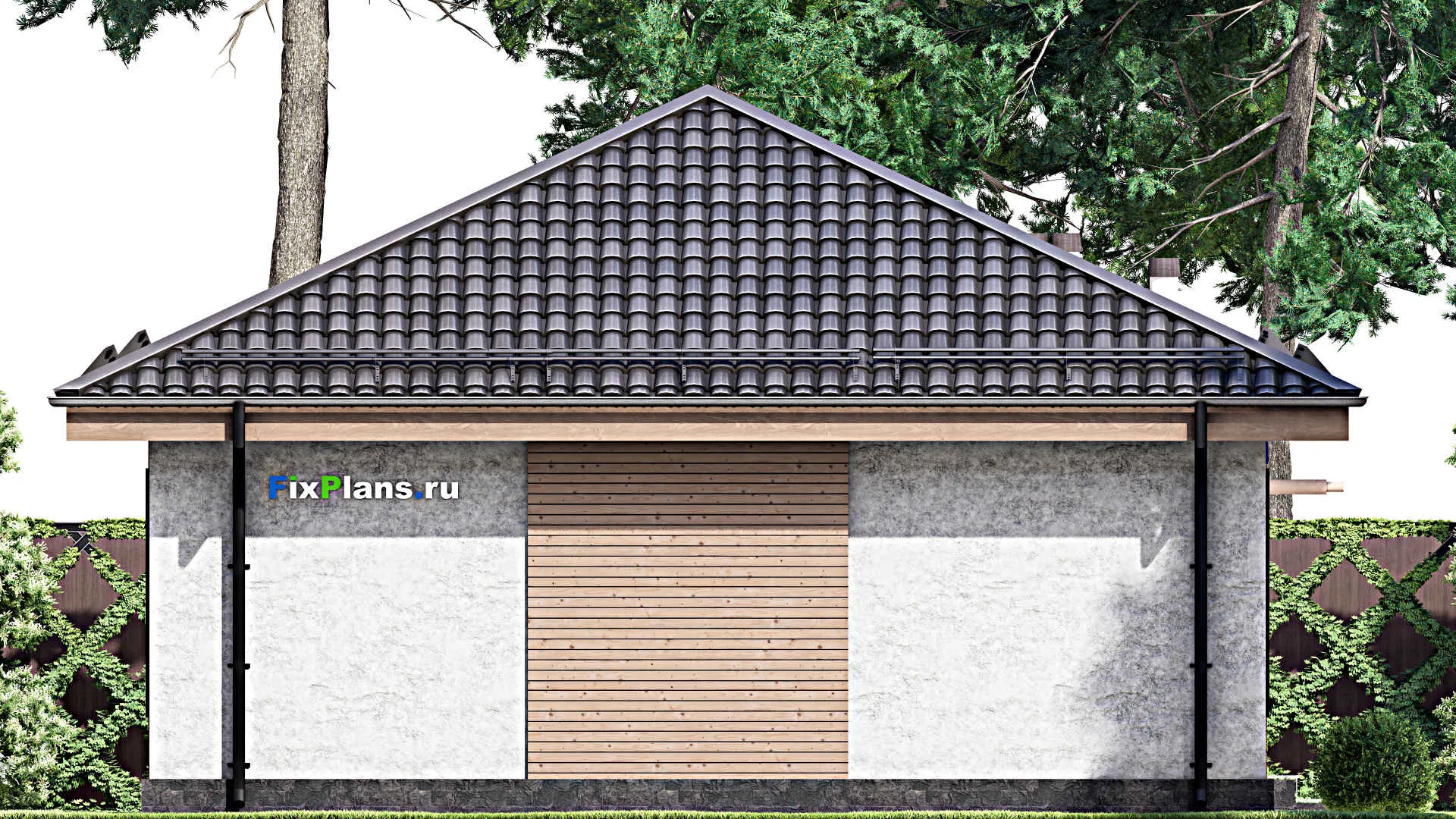 F-13571 - Проект одноэтажного дома 9 на 12, площадью 90 м² с 3 спальнями